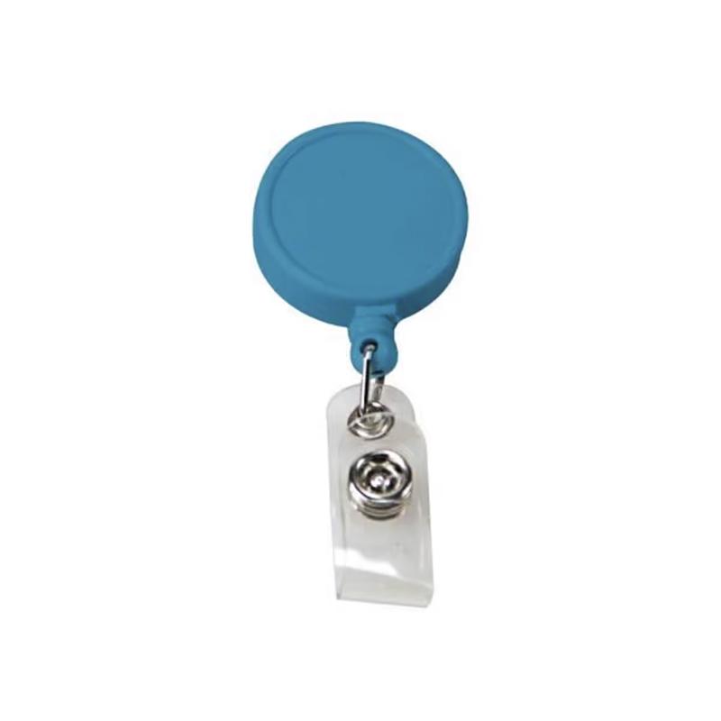 Sky Blue Big Dial Plastic Reel Badge